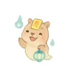 幽霊カピバラの灯籠ゆらり（個別スタンプ：8）