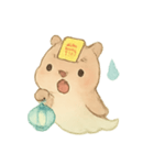 幽霊カピバラの灯籠ゆらり（個別スタンプ：18）