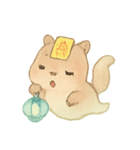 幽霊カピバラの灯籠ゆらり（個別スタンプ：24）