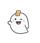 まんまるゴースト びっくり顔劇場（個別スタンプ：3）