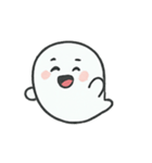 まんまるゴースト びっくり顔劇場（個別スタンプ：4）