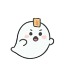 まんまるゴースト びっくり顔劇場（個別スタンプ：5）