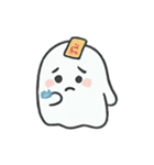 まんまるゴースト びっくり顔劇場（個別スタンプ：7）