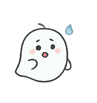 まんまるゴースト びっくり顔劇場（個別スタンプ：8）