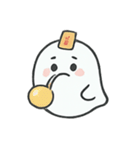 まんまるゴースト びっくり顔劇場（個別スタンプ：11）