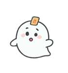 まんまるゴースト びっくり顔劇場（個別スタンプ：14）