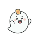 まんまるゴースト びっくり顔劇場（個別スタンプ：15）