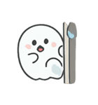 まんまるゴースト びっくり顔劇場（個別スタンプ：17）