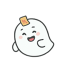 まんまるゴースト びっくり顔劇場（個別スタンプ：23）