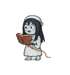交替ミスるおばけちゃん（個別スタンプ：1）