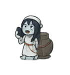 交替ミスるおばけちゃん（個別スタンプ：5）