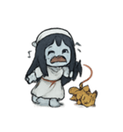 交替ミスるおばけちゃん（個別スタンプ：6）