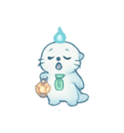 幽霊ラッコの灯籠流し（個別スタンプ：2）