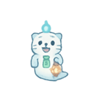 幽霊ラッコの灯籠流し（個別スタンプ：4）