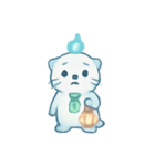 幽霊ラッコの灯籠流し（個別スタンプ：6）