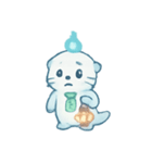 幽霊ラッコの灯籠流し（個別スタンプ：7）