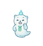 幽霊ラッコの灯籠流し（個別スタンプ：15）