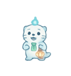 幽霊ラッコの灯籠流し（個別スタンプ：21）