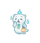 幽霊ラッコの灯籠流し（個別スタンプ：24）