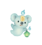 幽霊コアラ灯籠漂い（個別スタンプ：1）