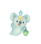 幽霊コアラ灯籠漂い（個別スタンプ：10）