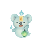 幽霊コアラ灯籠漂い（個別スタンプ：14）