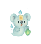 幽霊コアラ灯籠漂い（個別スタンプ：15）