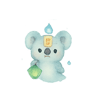 幽霊コアラ灯籠漂い（個別スタンプ：23）