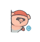 おばけ子ブタのチャット登場（個別スタンプ：3）