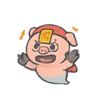 おばけ子ブタのチャット登場（個別スタンプ：11）