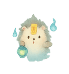 幽霊ハリネズミ灯籠ゆらり（個別スタンプ：1）