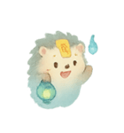 幽霊ハリネズミ灯籠ゆらり（個別スタンプ：8）