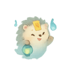 幽霊ハリネズミ灯籠ゆらり（個別スタンプ：12）