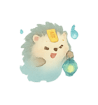 幽霊ハリネズミ灯籠ゆらり（個別スタンプ：13）