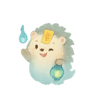 幽霊ハリネズミ灯籠ゆらり（個別スタンプ：20）