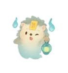 幽霊ハリネズミ灯籠ゆらり（個別スタンプ：21）