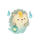 幽霊ハリネズミ灯籠ゆらり（個別スタンプ：22）