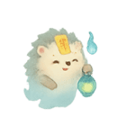 幽霊ハリネズミ灯籠ゆらり（個別スタンプ：23）