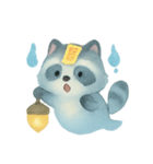 幽霊アライグマの灯籠散歩（個別スタンプ：12）