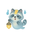 幽霊アライグマの灯籠散歩（個別スタンプ：15）