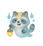 幽霊アライグマの灯籠散歩（個別スタンプ：16）