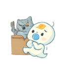 おばけベビーの夜のおさんぽ（個別スタンプ：17）