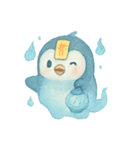 幽霊ペンギン灯籠散歩（個別スタンプ：9）