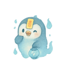 幽霊ペンギン灯籠散歩（個別スタンプ：14）