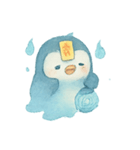 幽霊ペンギン灯籠散歩（個別スタンプ：21）