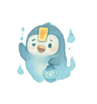 幽霊ペンギン灯籠散歩（個別スタンプ：22）