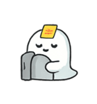 ちびぽちゃおばけの手振り劇場（個別スタンプ：2）