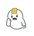 ちびぽちゃおばけの手振り劇場（個別スタンプ：5）