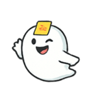 ちびぽちゃおばけの手振り劇場（個別スタンプ：8）