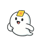 ちびぽちゃおばけの手振り劇場（個別スタンプ：9）